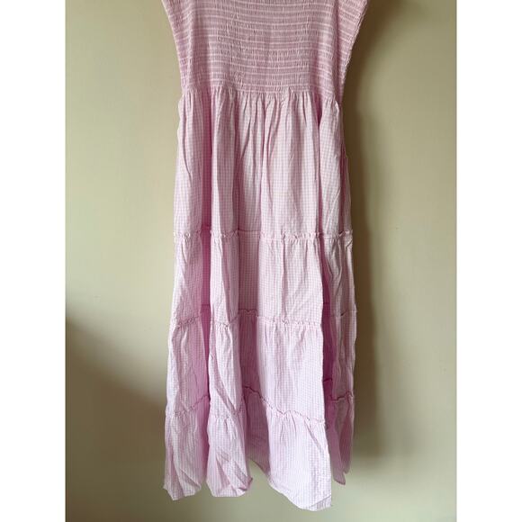 HILL HOUSE HOME Ellie Nap Dress Pink Gingham S Midi - Picture 6 of 10